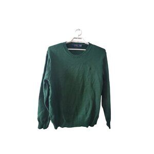 Ralph Lauren Polo sweater mens XXL green logo pullover cotton